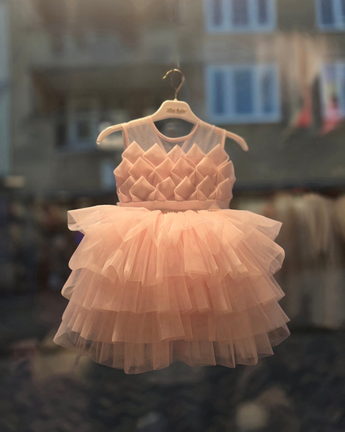 Jurk Chloe - Roze & Wit