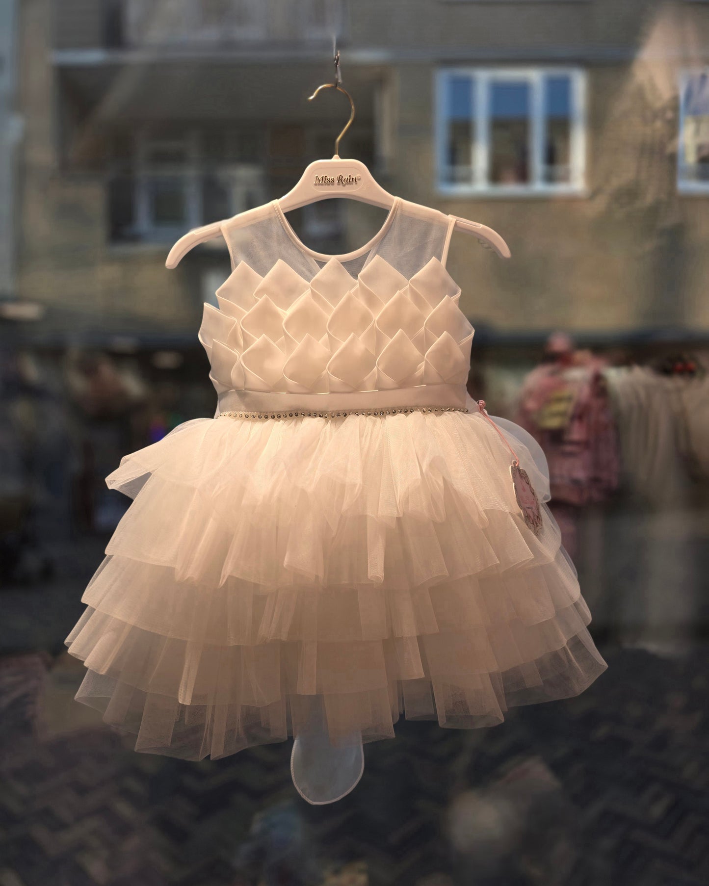 Jurk Chloe - Roze & Wit