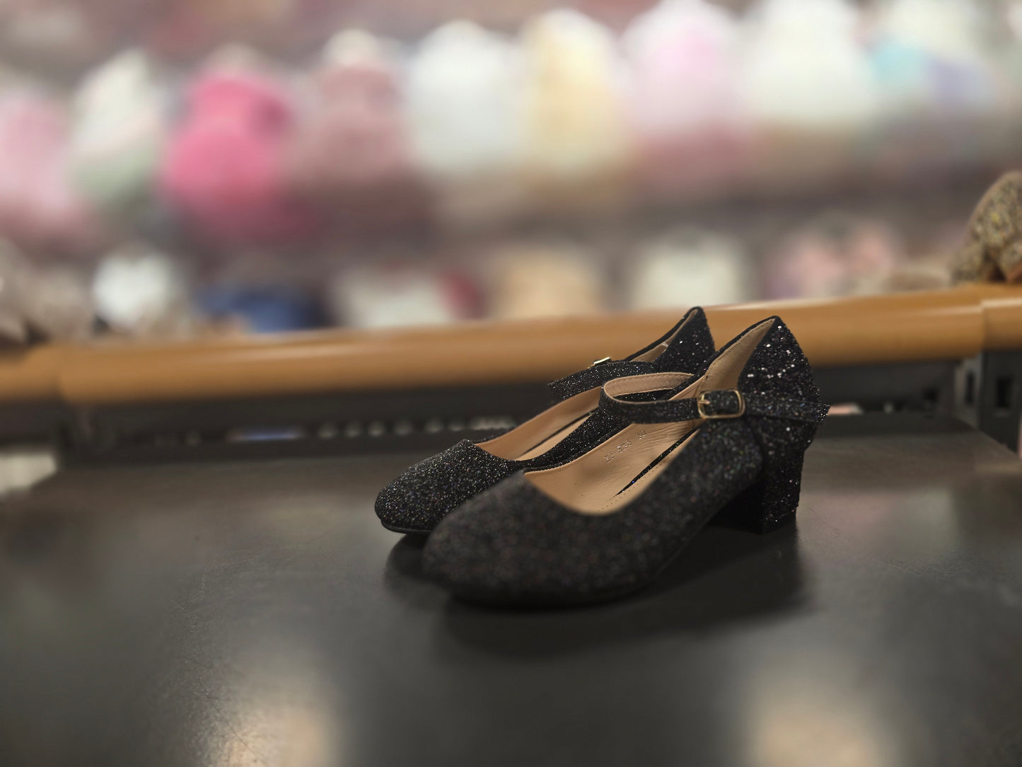 Glitter hakken - Wit, Silver, Goud & Zwart