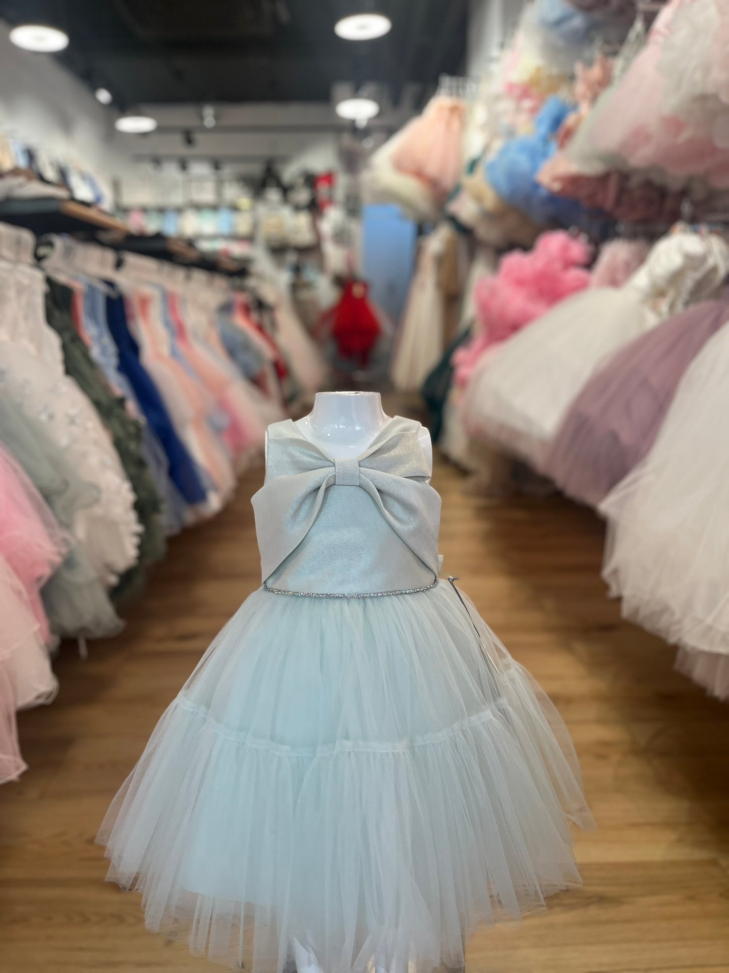 Jurk Lily - Zacht Groen & Licht Roze