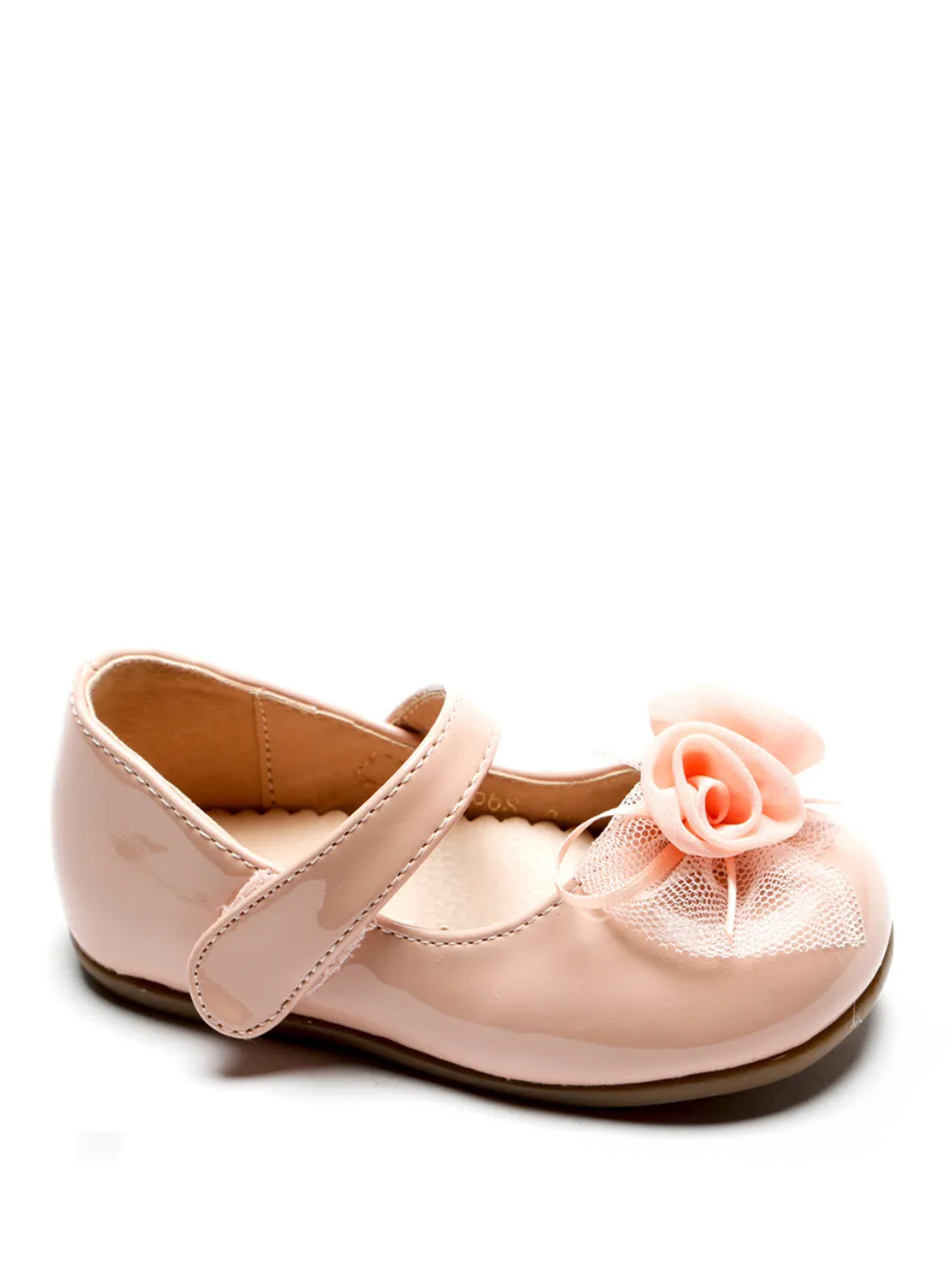 Lak Ballerina's met Bloem - Roze, Rood & Wit