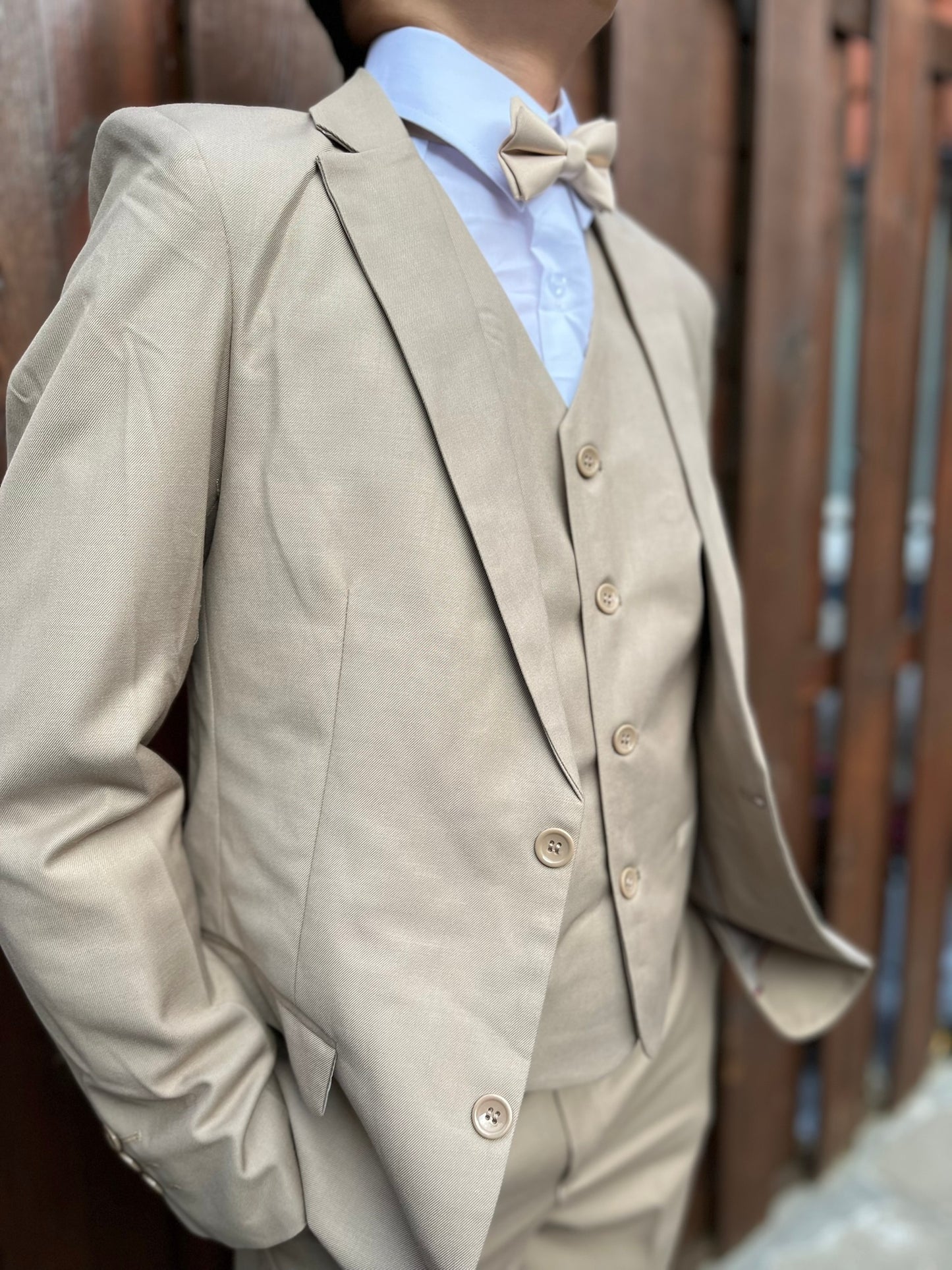 Kostuum Beige