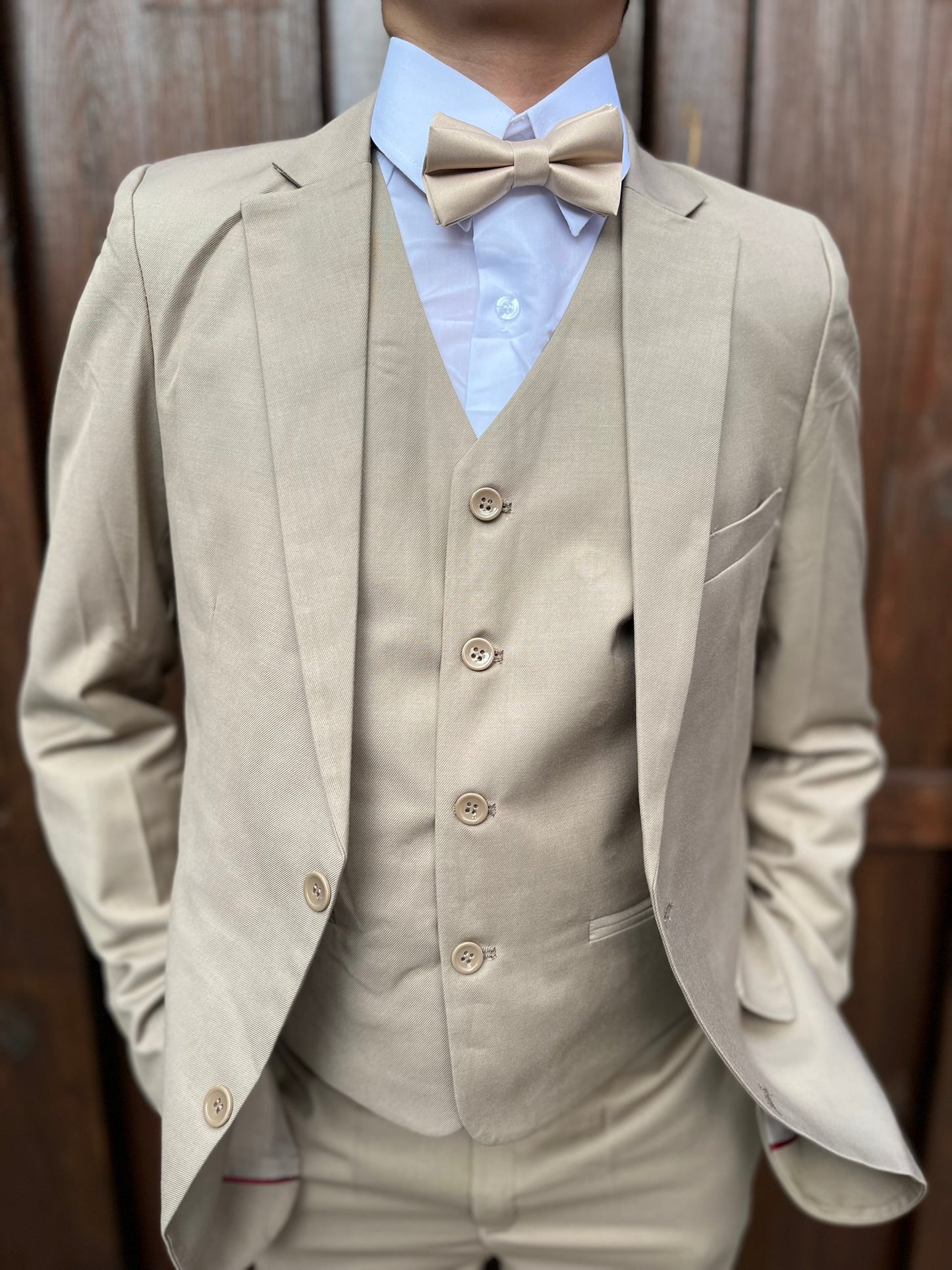 Kostuum Beige