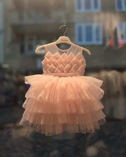 Jurk Chloe - Roze & Wit