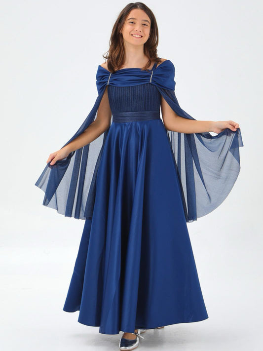 Galajurk Elina - Donkerblauw & Roze