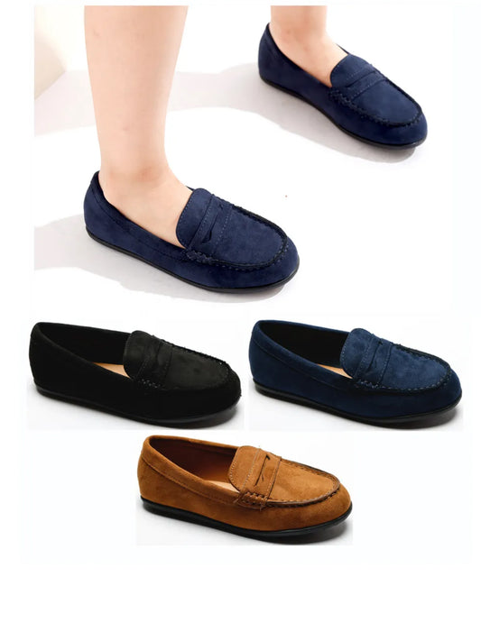 Loafers Milan - Zwart, Navy Blauw & Camel