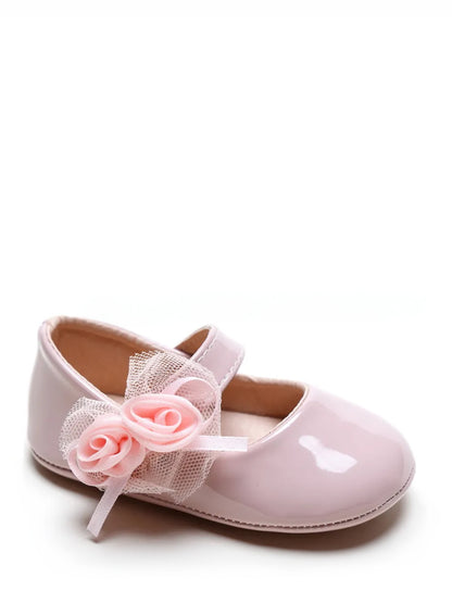 Glanzende Lak Ballerina's Baby - Rood, Roze en Wit