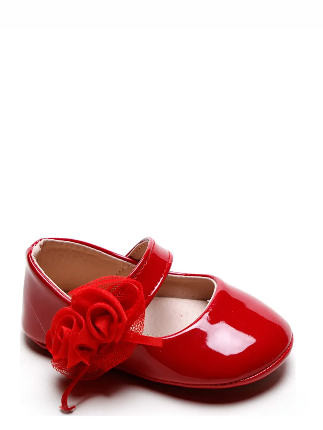 Glanzende Lak Ballerina's Baby - Rood, Roze en Wit