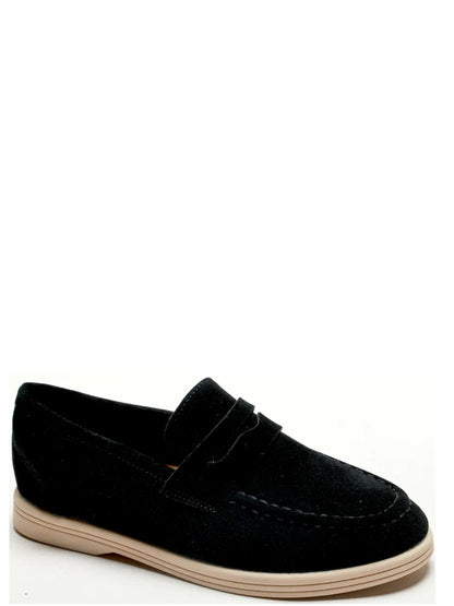 Loafers Noah - Zwart, Beige & Blauw
