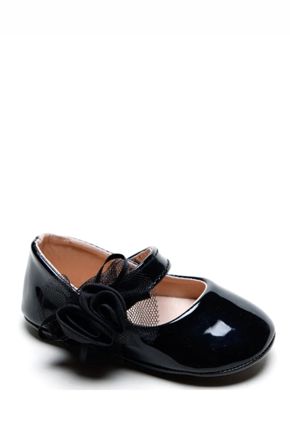 Glanzende Lak Ballerina Baby - Rood, Roze, Wit en Zwart